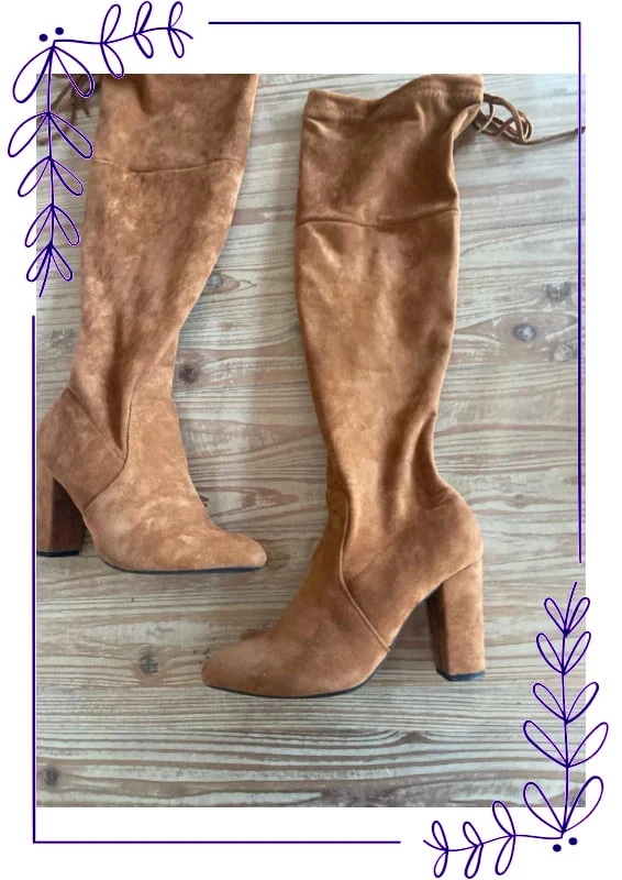 Thigh-high heeled boot size 39 – photo 3